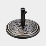 Simple Deluxe 17.72" 24.2 lbs Market Heavy Duty Umbrella Round Stand Base for Patio